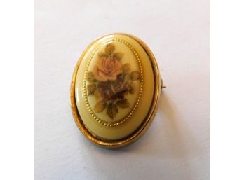 Small Pin With Rose.