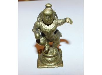 Small SOLID BRASS India Figurine