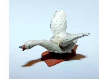 Small Vintage Die Cast Goose, Painted