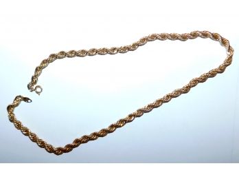 Heavy 15' Gold Chain Marked 'Tristan'