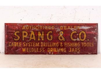 Vintage Trade Sign Spang & Co.