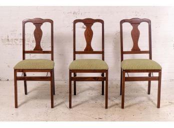 Trio Of Splat Back Dining Chairs