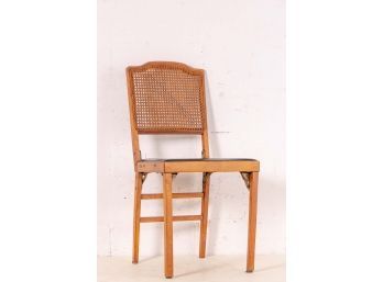 Caned Back Leg-o-matic Folding Chair