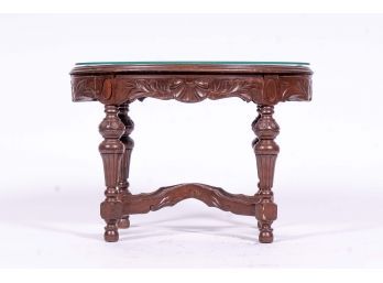 Carved Mermaid Design Accent Table