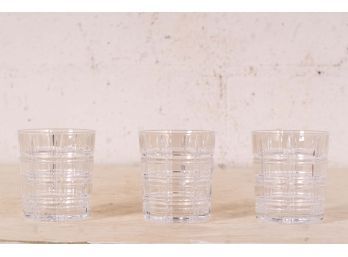 Set Of Three Old Fashioned Glasses
