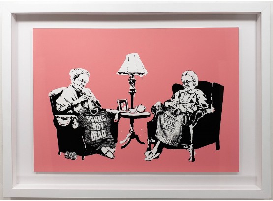 Banksy - Grannies 'Thugs For Life' - Fine Art Print On Museum Paper - Custom Framing