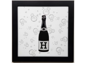 Fairchild Paris - Hermes Champagne Bottle - Fine Art Print - Numbered Limited Edition
