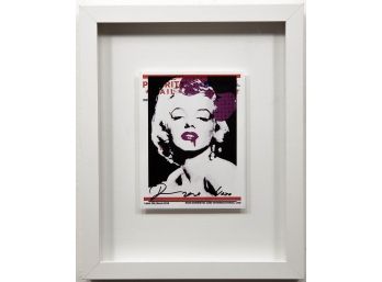 Death NYC - Marilyn Monroe - Purple LV Bow - Artist Signed & Dated