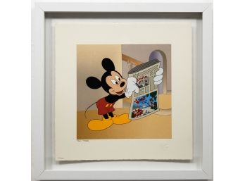 Mickey Mouse - Newspaper - Limited Edition Disney Serigraph