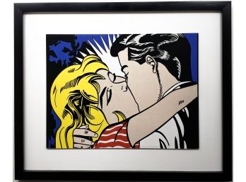 Roy Lichtenstein - Kiss II - Offset Lithograph