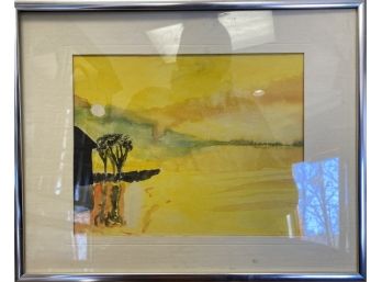 Framed, Matted & Signed Watercolor