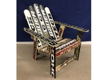 Hockey Stick  Chair. Made From Original Goalie Sticks