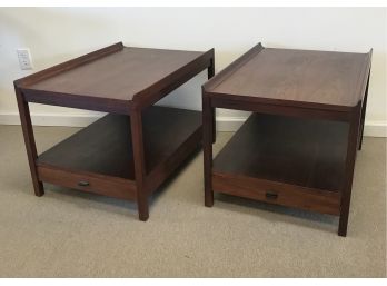 Pair Of Mid Century Modern Jack Cartwright Founders Side Tables