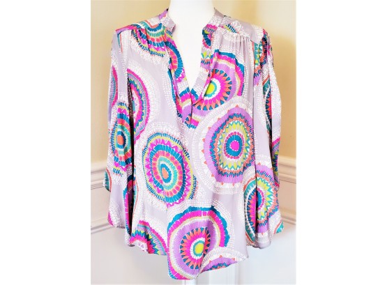 New Alice & Trixie Hope Flutter Printed Blouse $272 MRSP / Large