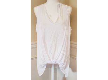 Lola & Sophie New With Tag White  Twist Front Tank / Large