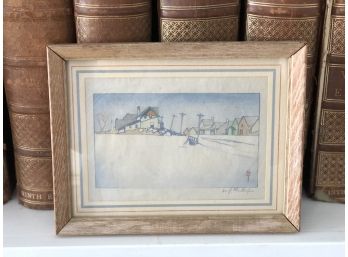 Original Watercolor - Walter Joseph Phillips, Canadian -  Signed And Framed