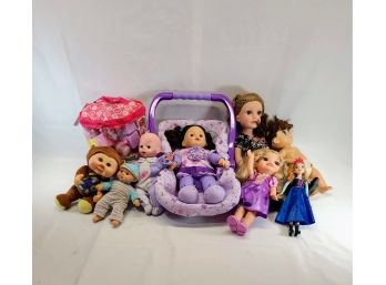 Calling All Doll Lovers...Dolls And Over 100 Doll Accessories - Baby Food, Bottles, Soap, And More!