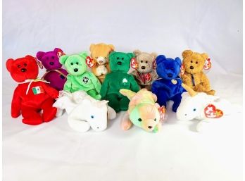 T Y Beanie Babies - Bears And Unicorns