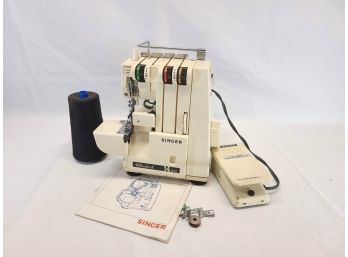 SINGER -14u32 Serger Ultralock Sewing Machine With Foot Pedal- Black Spool Of Thread