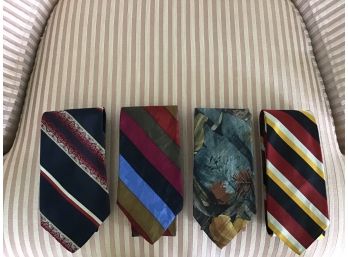 Four Silk Ties Including Italian And Brooks Brothers - Lot #2