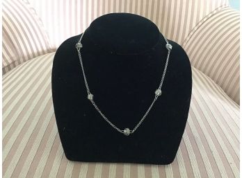 Silvered Charm Necklace