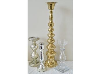 Lot Of Four Candle Holders