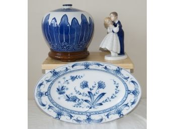 Blue & White Porcelain Grouping