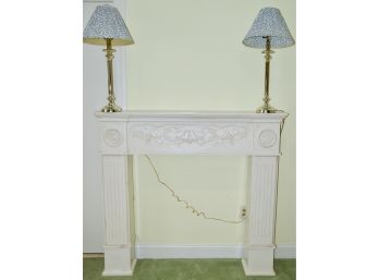 Fireplace Surround With Lamps