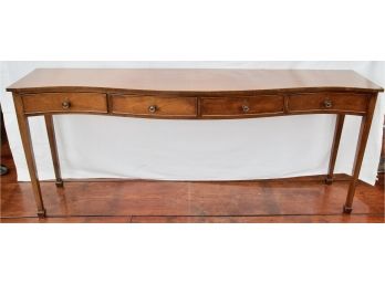 Antique Inlaid Console Table