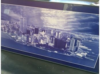 New York Skyline Photo Including Twin Towers