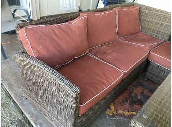 Crosley Sectional Two Piece Couch  Overall Measurements 84 X 30 X 32