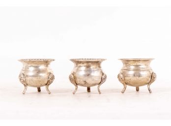 Trio Of Silver Candle Holders