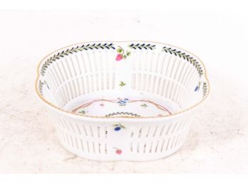 Maple White China Fruit Basket
