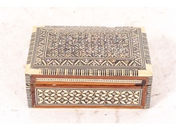 Moroccan Ornate Inlay Jewelry Box
