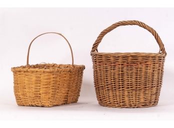 Pair Of Handmade Baskets