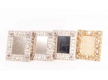 Collection Of Four Seashell Encrusted Frames