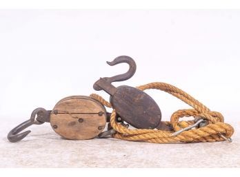 Antique Ship's Pulleys