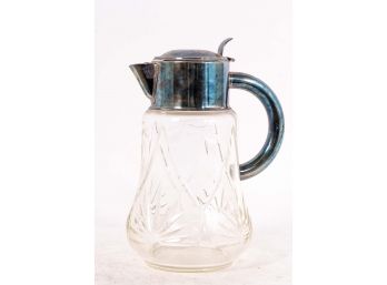 Cut Glass Syrup Pitcher