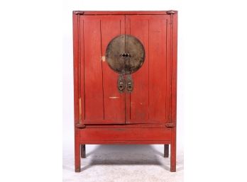 Palacek Chinese Red Lacquer Cabinet