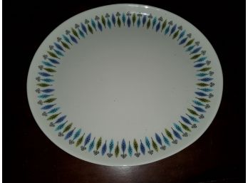 Vintage 1960's Carefree Fine China By Syracuse Nordic Collection 12' Oval Serving Platter