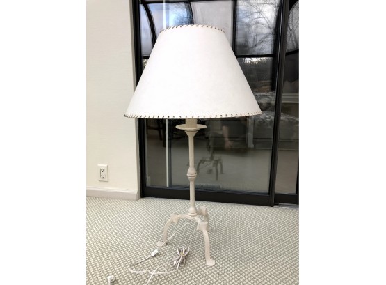 Large Iron Lamp With Shade, 37'