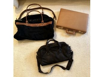 Set Of 3 Vintage Bags And Luggage, 1970 - 1980s