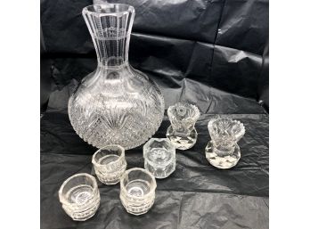 Antique Cut Glass, 11 Pieces