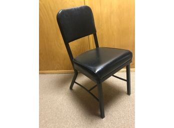 Black Pleather Side Or Desk Chair