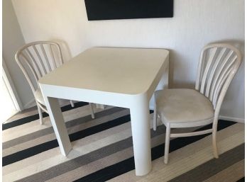 Custom Table And 2 Chairs, 3 Pieces
