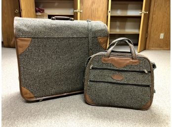 Vintage Ventura Luggage And Carry On Tote, 2 Pieces