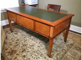 Fabulous French Style Desk With Green Leather Top From LILLIAN AUGUST - Paid $3,950 - FANTASTIC PIECE !