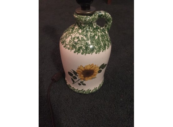 Unique Sunflower Jug Lamp