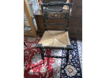 Beautiful Antique Hitchcock Cane Seat Pear Basket Side Chair.  22