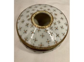 Beautiful Dish To Hold Pins And Or Trinkets. Marked With Gold On. The Bottom.
